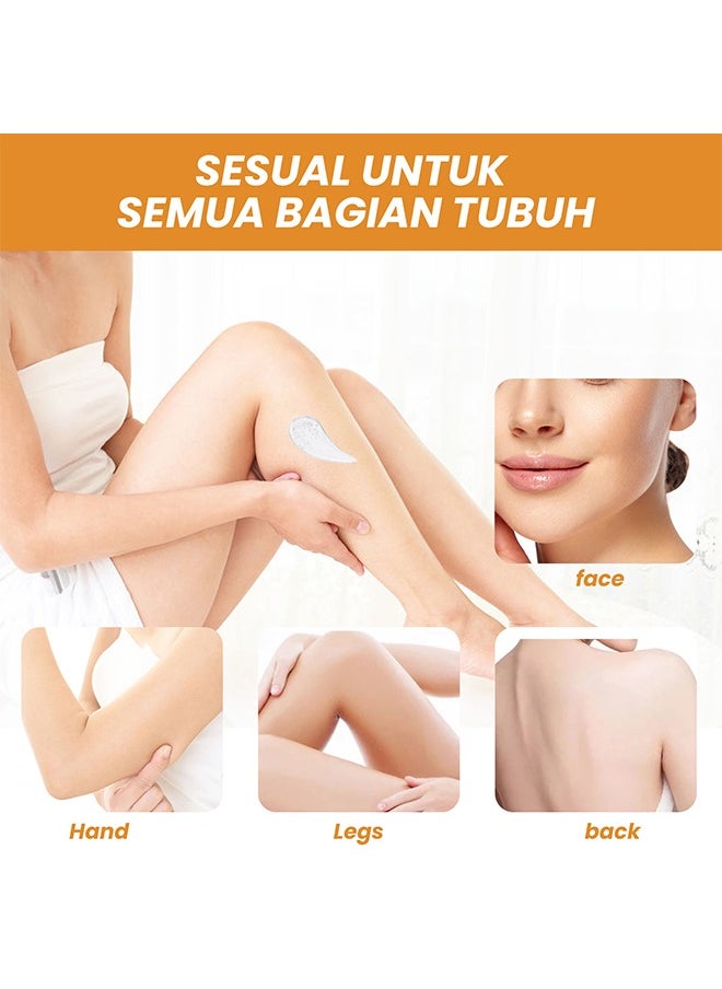 Jaysuing Deep Cleaning Exfoliating Whitening Gel - Citrus Exfoliating Whitening Gel - Citrus Exfoliating Gel Face Whitening - Gluta Whitening Lazy Cream 50G  - Image 5