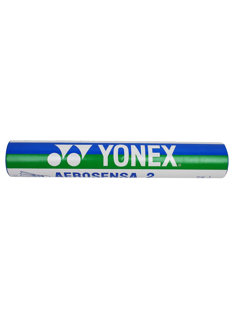 Yonex Aerosensa 2 Feather Badminton Shuttlecocks (White, Medium Speed) | Real Goose Feathers | Solid Cork | Pack of 12 - Image 3