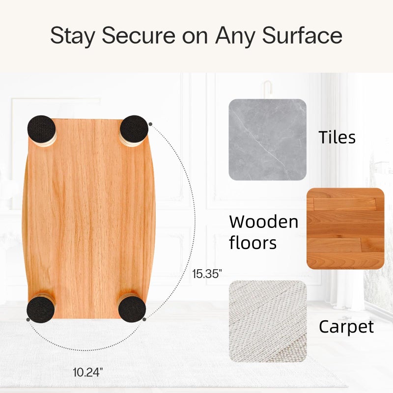 StrongTek Adjustable Wooden Foot Rest for Under Desk, Ergonomic Office Footstool with 3 Height Levels, Improves Posture & Leg Circulation, Comfortable Foot Support for Work & Home - Image 5