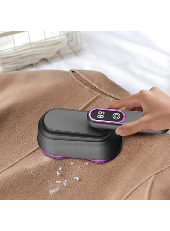 Arabest مزيل الوبر القابل لإعادة الشحن، مزيل الوبر الكهربائي، منظف الوبر ذو الرأس المزدوج، أداة إزالة الوبر القوية للملابس والأرائك والسجاد والصوف وأغطية السرير والأثاث والأحذية والغسيل - Image 3