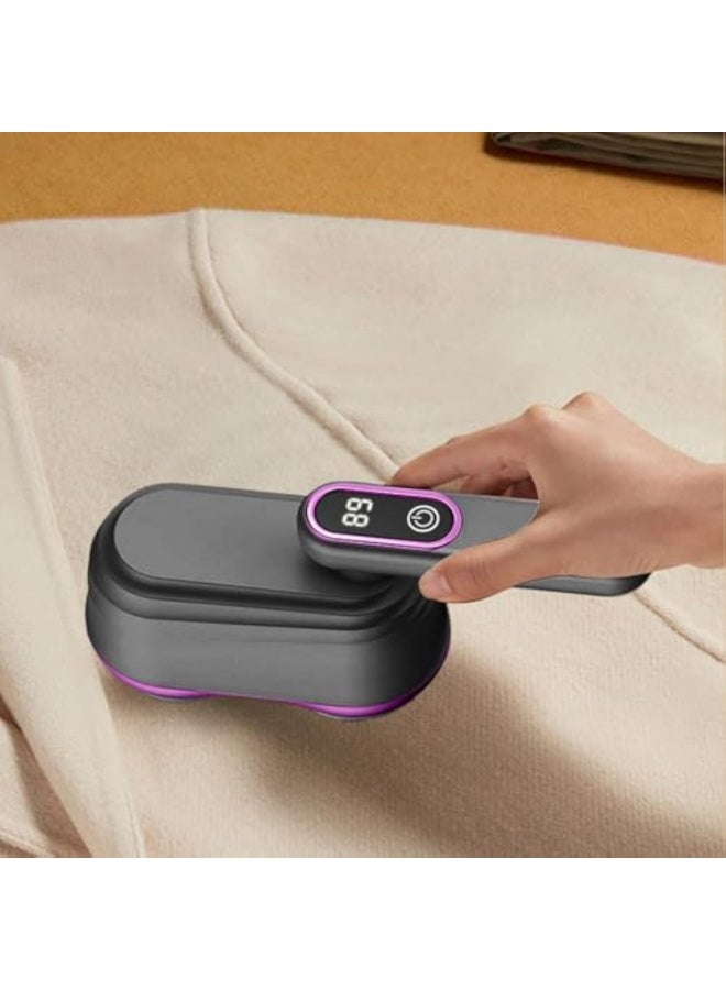 Arabest مزيل الوبر القابل لإعادة الشحن، مزيل الوبر الكهربائي، منظف الوبر ذو الرأس المزدوج، أداة إزالة الوبر القوية للملابس والأرائك والسجاد والصوف وأغطية السرير والأثاث والأحذية والغسيل - Image 2