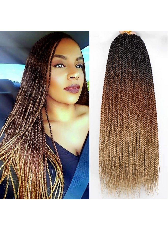 Violet Iolet Senegalese Twist Crochet Hair For Black Women 18 Inch Long Pre Twisted Twist Crochet Hair 20 Strands/Pack Pre Looped Crochet Braids For Black Women 9 Packs Pre Twisted Crochet Twist Hair  - Image 1