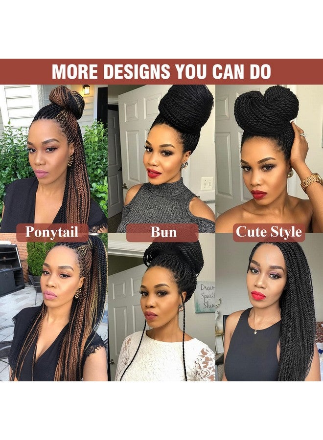 Violet Iolet Senegalese Twist Crochet Hair For Black Women 18 Inch Long Pre Twisted Twist Crochet Hair 20 Strands/Pack Pre Looped Crochet Braids For Black Women 9 Packs Pre Twisted Crochet Twist Hair  - Image 5