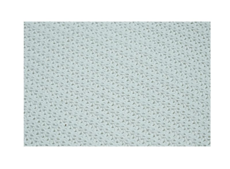 Ambrosia 130 x 160 cm White Cozy Cotton Knitted Throw Blanket for Couch and Bed, 400GSM Soft Decorative Sofa Cover Bed Runner Boho Travel Picnic Mat - Image 5