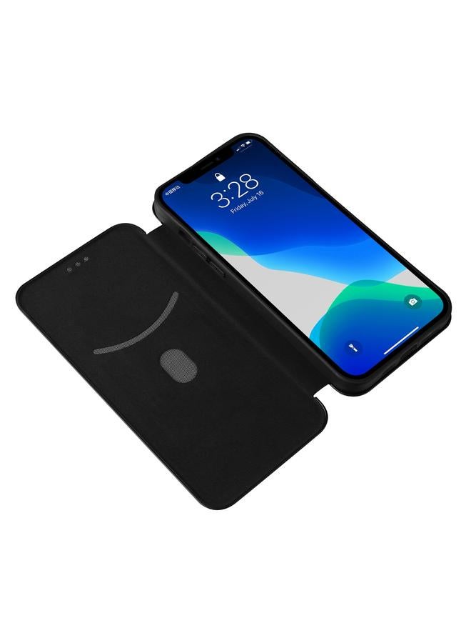 Zaboon Case For iPhone 13 Carbon Fiber Texture Horizontal Flip TPU + PC + PU Leather Case with Card Slot - Image 5