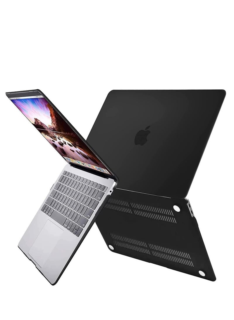 Generic 3 in 1 Hard Case Compatible with MacBook Air 13.6 Inch 2022 A2681 M2 Chip/2024 A3113 M3 Chip/2025 A3240 M4 Chip, Plastic Hard Shell Case+ Keyboard Skin+ Screen Protector  for MacBook Air 13 inch ,Black  - Image 3