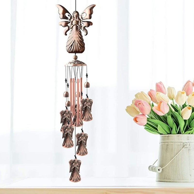 ويوبلز أجراس رياح خارجية، أجراس رياح للحديقة مصنوعة من أنابيب سبائك الألومنيوم لتزيين الحديقة والفناء الخلفي والمنزل، أجراس رياح للاستخدام الداخلي والخارجي - Image 3