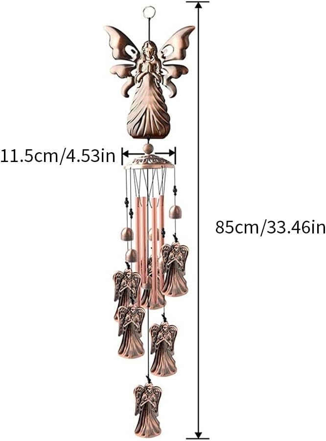 ويوبلز أجراس رياح خارجية، أجراس رياح للحديقة مصنوعة من أنابيب سبائك الألومنيوم لتزيين الحديقة والفناء الخلفي والمنزل، أجراس رياح للاستخدام الداخلي والخارجي - Image 1