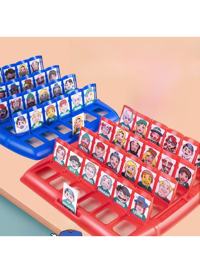 Generic - Children's Board Game Guess Who I Am Parent-child Interactive Early Education Desktop Toy Logical Reasoning Game Guess Person Toy-Color:[Fruit Chapter] 96 Cards + Punishment Plate Large Guess Who I Am (color Box) - Image 1