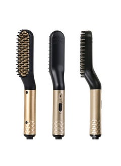 Beard Straightener for Men Straightening Brush Faster Heated Ionic Beard Straightening Comb Electric Portable Men's Hair Styling Brush Gift for Him, Father, Boyfriend, Dad, and Husband