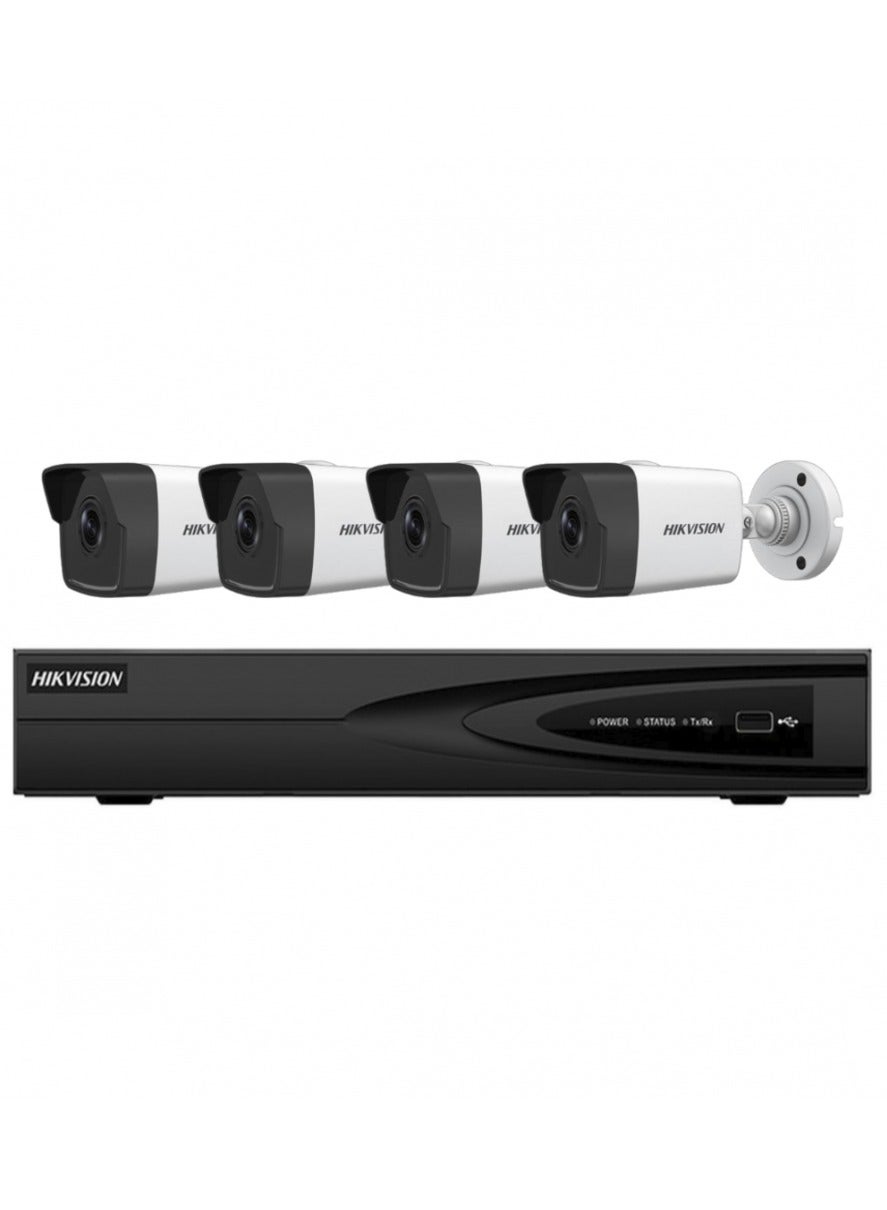 هيكفيجن Hikvision 4 Network Cameras Mega External With Channel Recording Device