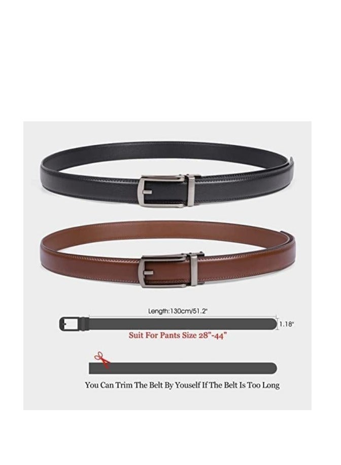 أوزيغالور 2 مجموعة حزام رجال، حزام رقص رجال صيفي بجلد 3 سم، ملائم لفرق الأكسفورد والبنطال الرسمي، تناسب حجم الخصر 60-120 سم مع القوابس الآلية. - Image 2