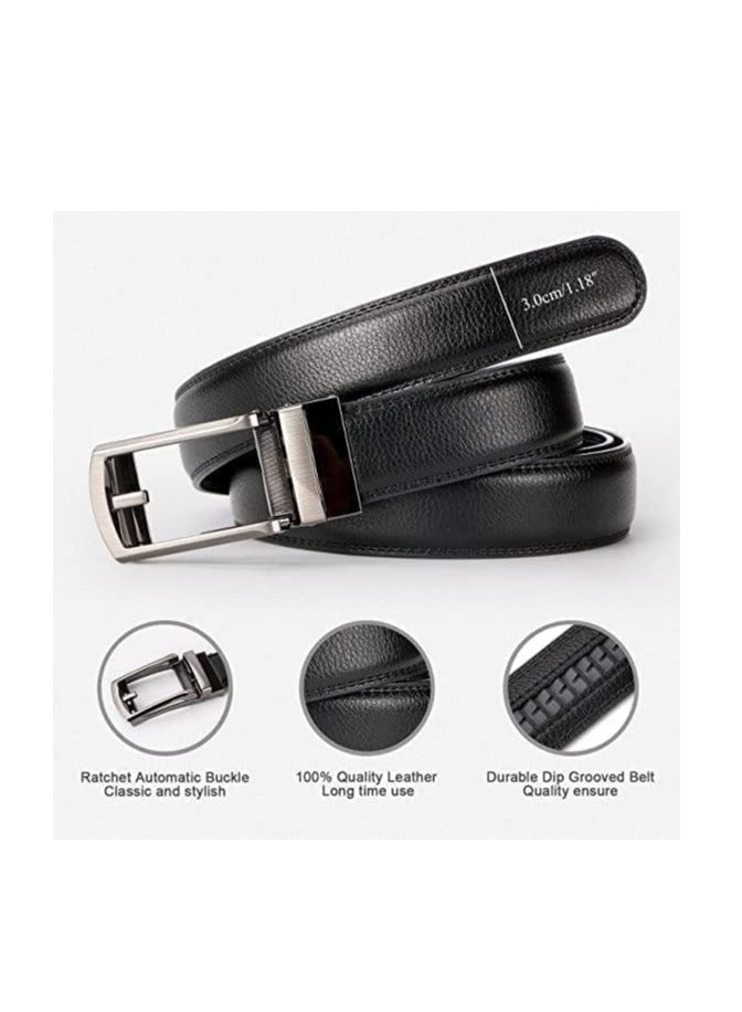 أوزيغالور 2 مجموعة حزام رجال، حزام رقص رجال صيفي بجلد 3 سم، ملائم لفرق الأكسفورد والبنطال الرسمي، تناسب حجم الخصر 60-120 سم مع القوابس الآلية. - Image 3