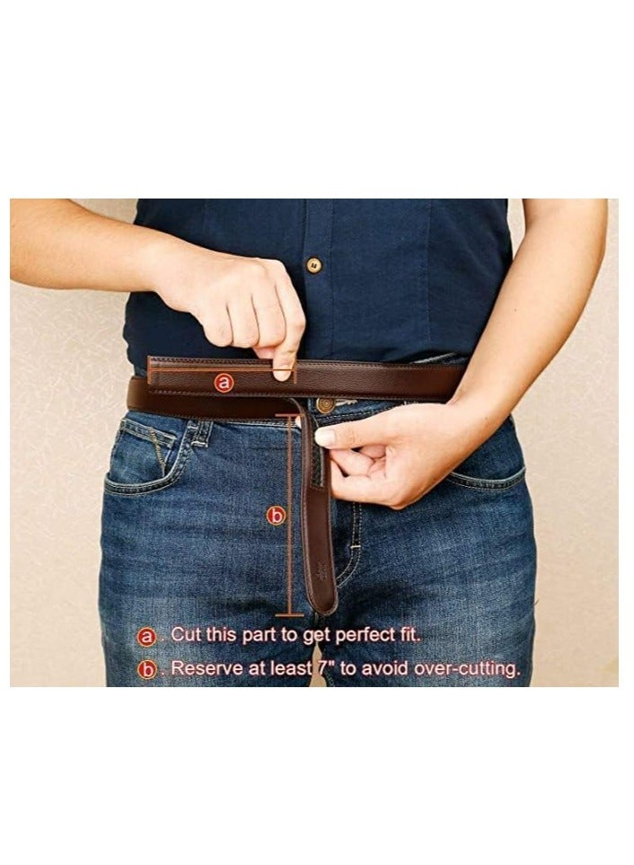 أوزيغالور 2 مجموعة حزام رجال، حزام رقص رجال صيفي بجلد 3 سم، ملائم لفرق الأكسفورد والبنطال الرسمي، تناسب حجم الخصر 60-120 سم مع القوابس الآلية. - Image 4