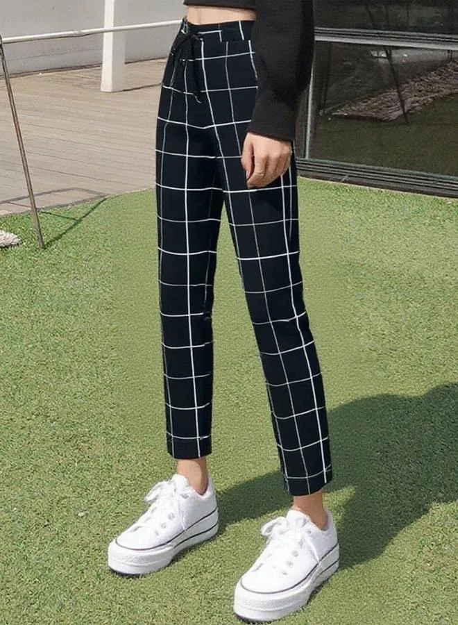 تايك تو بنطال بنقشة مربعات