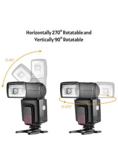 Generic TT520ⅡUniversal On-Camera Flash Electronic Speedlite + AT-16 2.4G Wireless Trigger Transmitter Guide Number 33 S1 S2 Modes Replacement for Canon Nikon Pentax  - Image 4