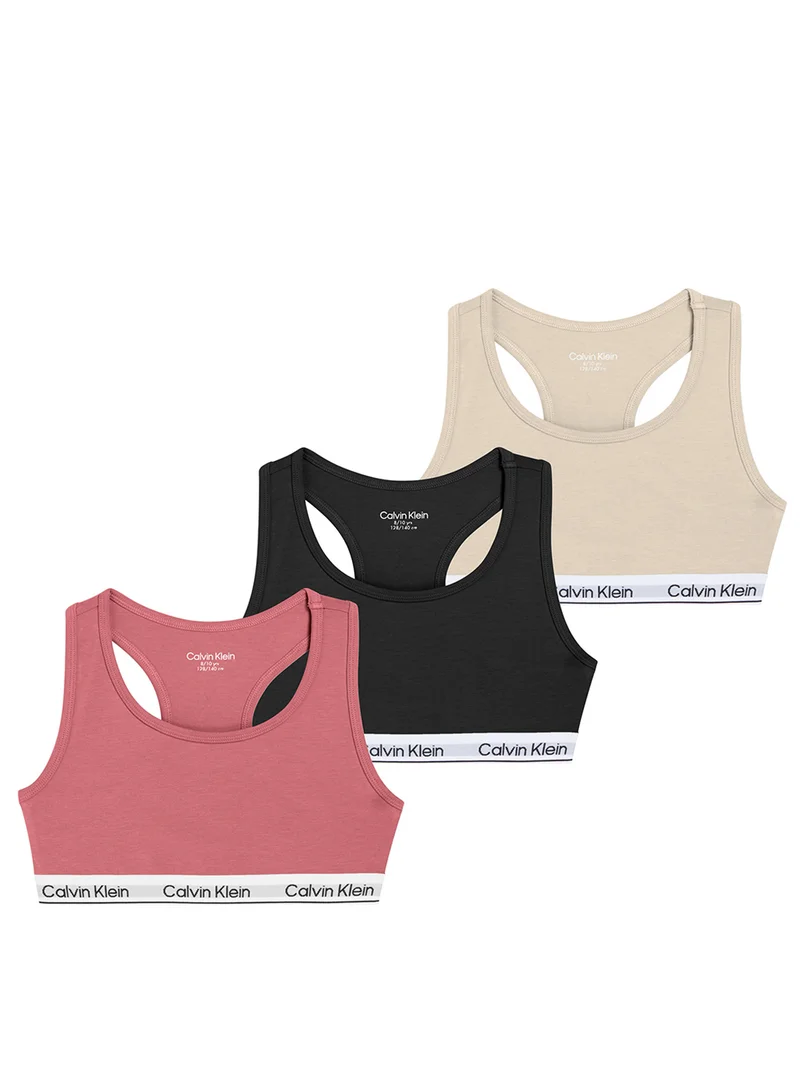 Calvin Klein Jeans Youth 3 Pack Of Bralette Bra
