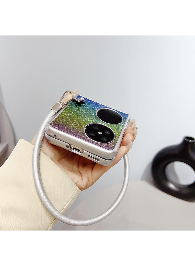 S-TOP Case For Huawei Pocket 2 Kirin Pattern Full Coverage Phone Case with Wrist Strap - Image 3