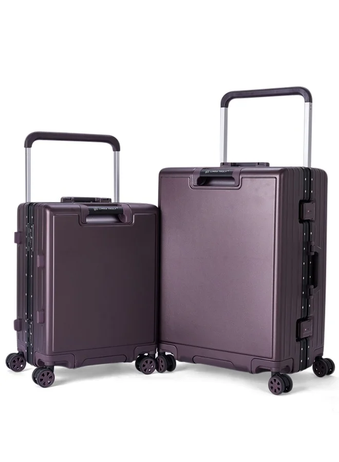 LIMRA Travel Bags From Limra Made Of PC , Consisting of Two Pieces , Size 21"-25" Inches, Brown Color