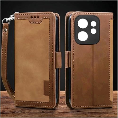 Excelsior Flip Cover for Vivo V60, Vivo T4 Pro | Premium PU Leather | 360 Degree Protection (Coffee) - Image 1