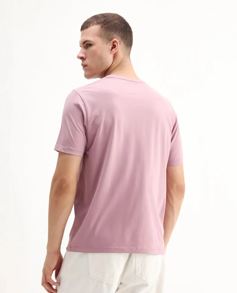 Rare Rabbit Men's Regular Fit Graphic Print T-Shirt
