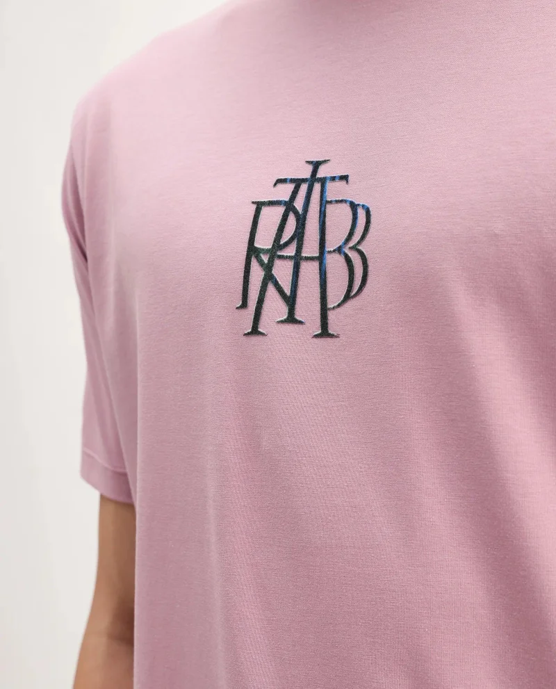 Rare Rabbit Men's Regular Fit Graphic Print T-Shirt