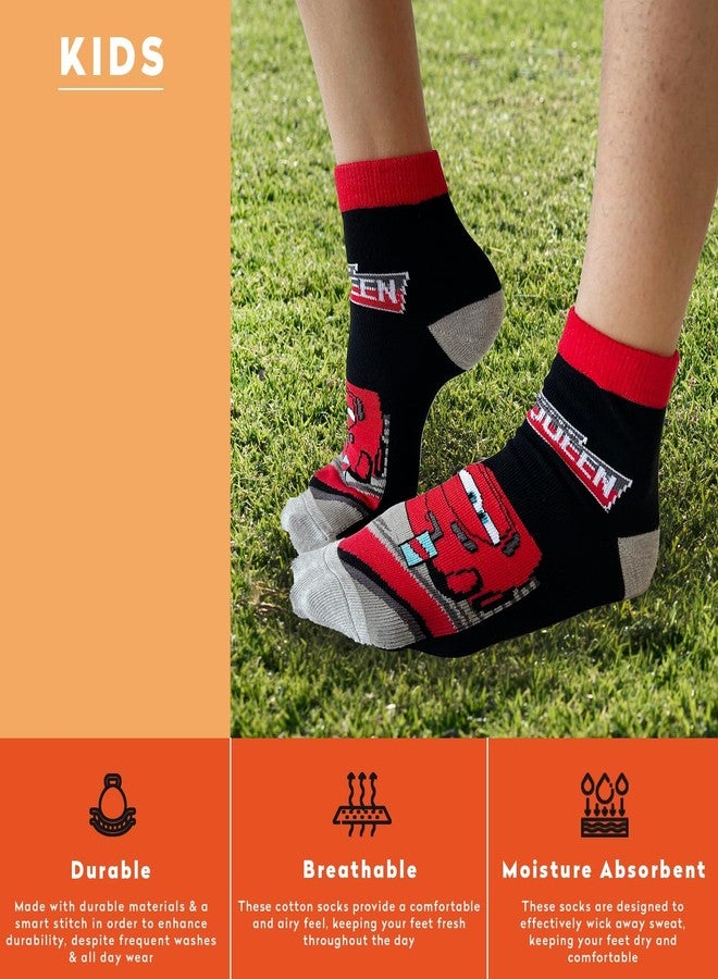 Supersox Ankle Disney Character Socks for Kids, Made with Breathable, Anti Odour & Moisture Absorbent Combed Cotton with a Extra Durable Welt, Ideal For All Day Wear (Pack Of 5) - Image 5
