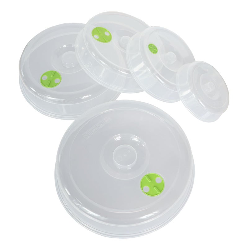 Bealuffe Microwave Covers for Food 5 PCS Microwave Splatter Lid Cover Dish Cover Plate Splatter Shield for Microwave Oven - Image 1