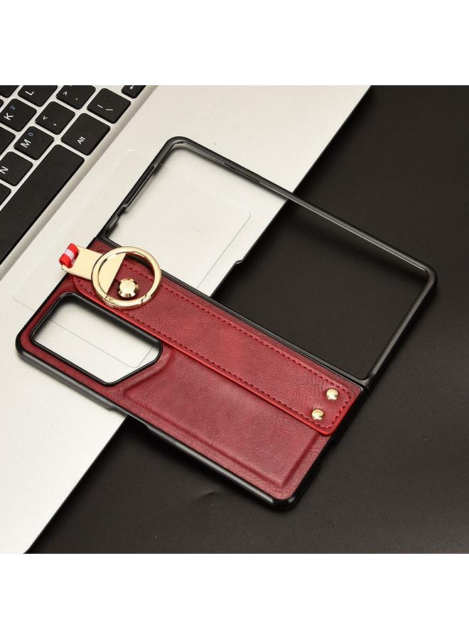 اس-توب جراب لهاتف Honor Magic V2 RSR Porsche Design مع سوار معصم من الجلد وغطاء خلفي للهاتف - Image 2