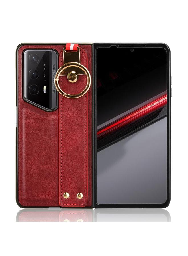 اس-توب جراب لهاتف Honor Magic V2 RSR Porsche Design مع سوار معصم من الجلد وغطاء خلفي للهاتف - Image 4