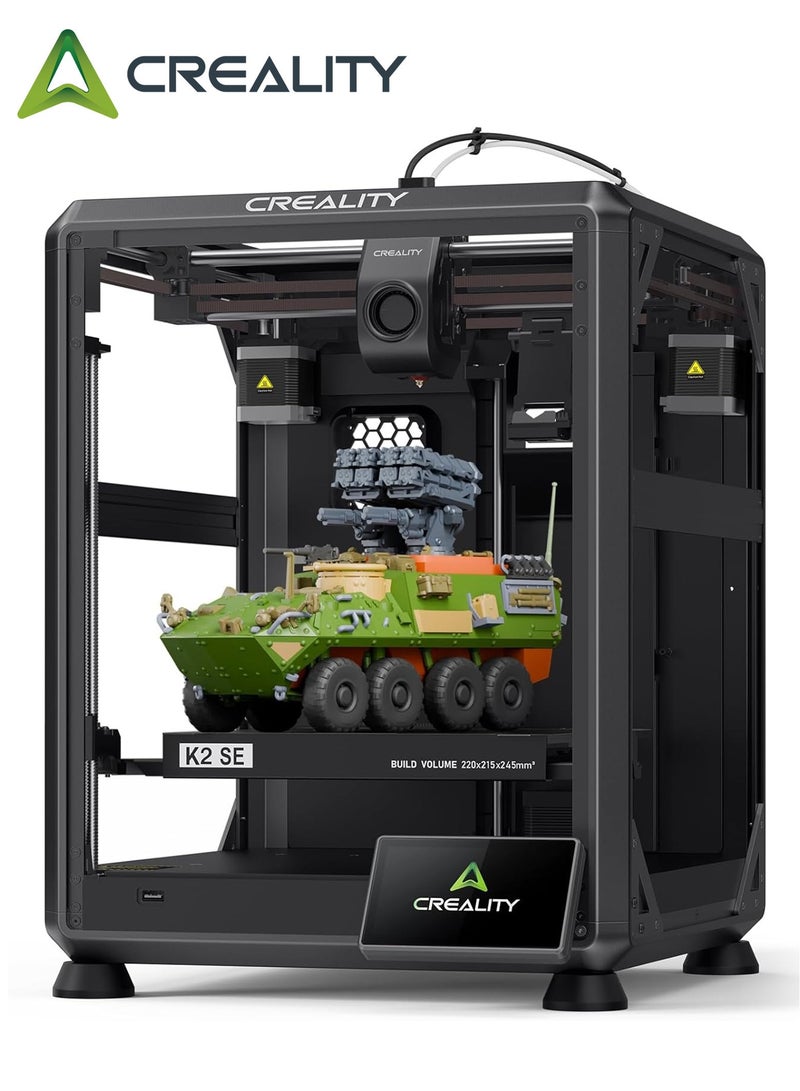 Creality 3D Creality K2 SE 3D Printer, 500mm/s High-Speed Printing, Support Multi Color 3D Printing Needs CFS, Solid Metal Build, Auto Leveling, Direct Drive Extruder, Quick-Swap Nozzle, 220×215×245mm Print Size K2 SE - Image 1