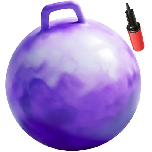 WALIKI Hop Ball for Teens 22Inch Purple Hopping Ball Hippity Hop Sit and Bounce for Parties Outdoor Games - Image 1