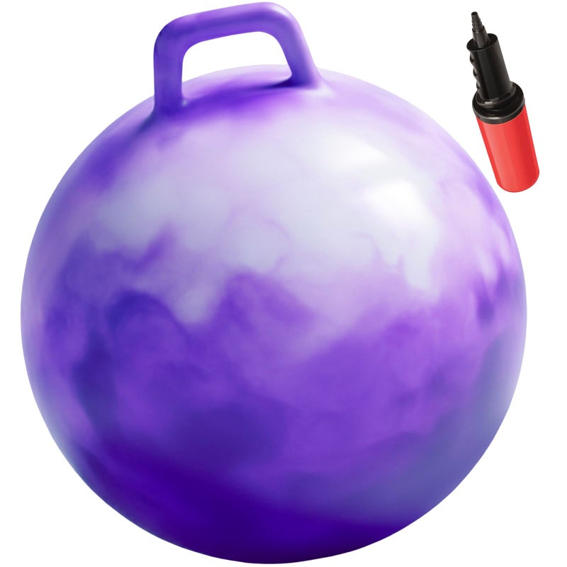 WALIKI Hop Ball for Teens 22Inch Purple Hopping Ball Hippity Hop Sit and Bounce for Parties Outdoor Games - Image 2