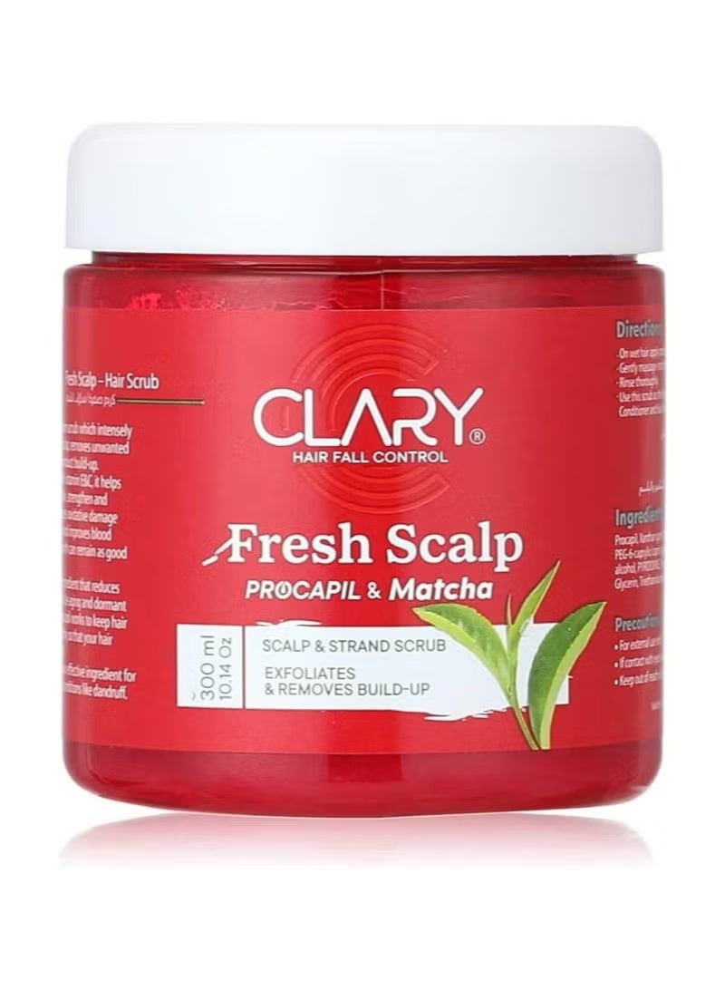 Clary Hair Fall Control Fresh Scalp With Procapil & Matcha - 300 Ml