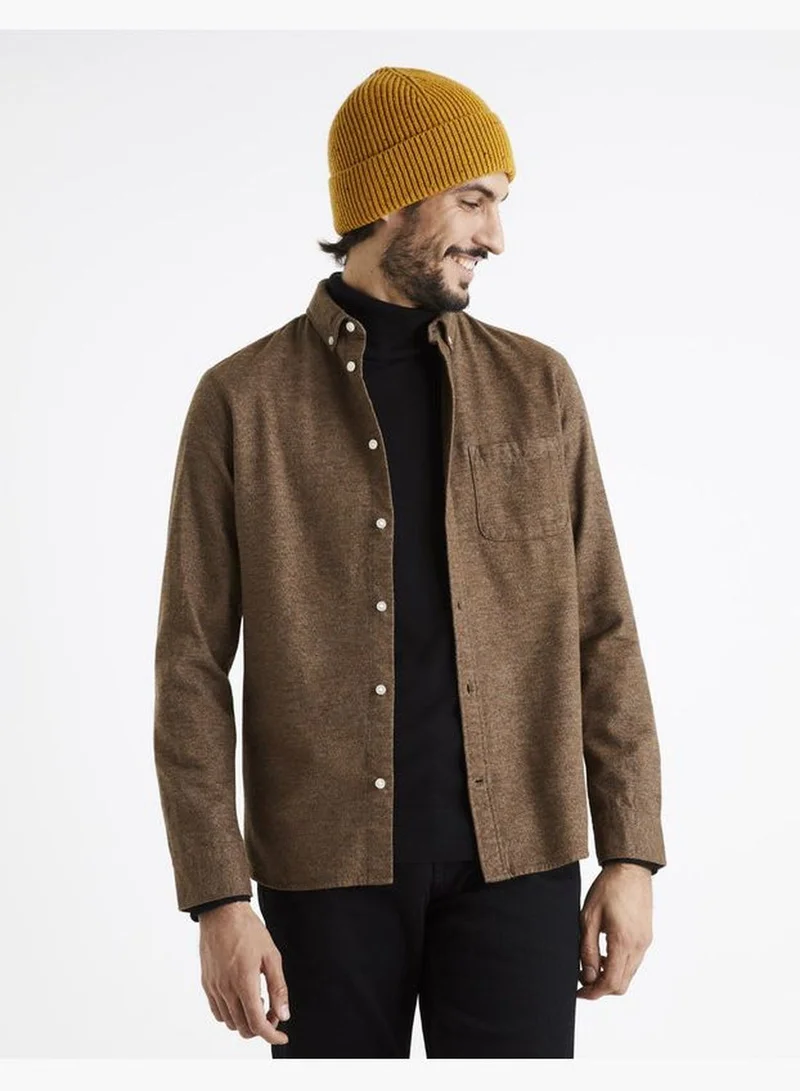 Celio Celio Casual Shirt - Brown