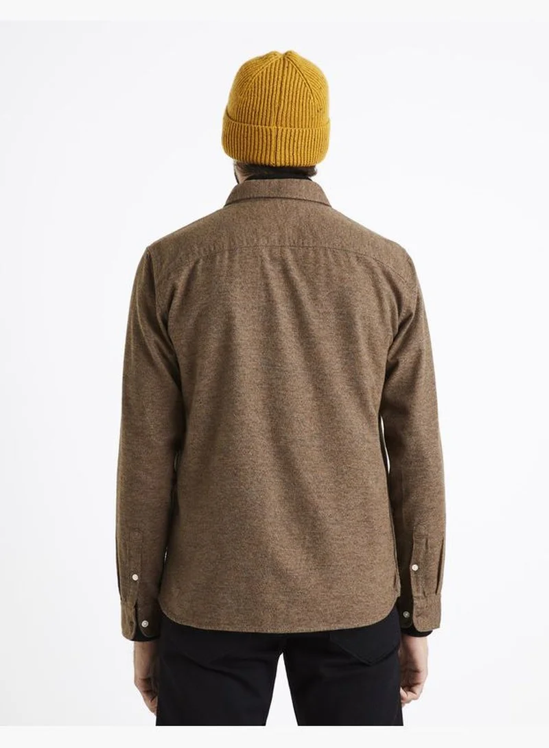 Celio Celio Casual Shirt - Brown