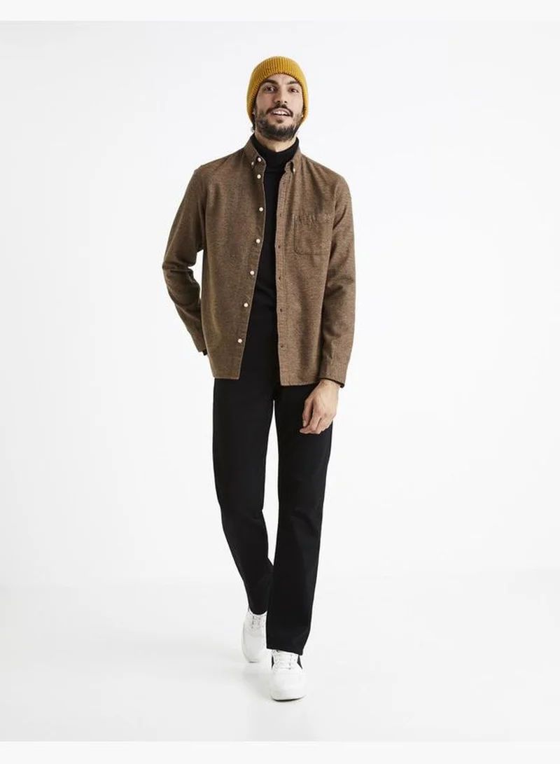 Celio Celio Casual Shirt - Brown