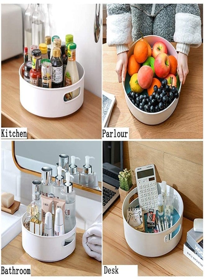 JOLYMIT 360° Rotating Round Organizer Tray, Cosmetics Organizer, Spice Holder, Kitchen Organizer for Kitchen Cabinet Spice Rack (Multicolour / 1 Pcs) - Image 5