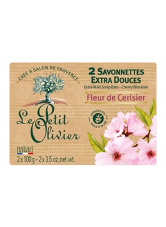 LE PETIT OLIVIER Le Petit Olivier Extra Mild Soap  Cherry Blossom  Gently Cleanses Skin  Delicately Perfumed  Vegetable Origin Based  2 pc 