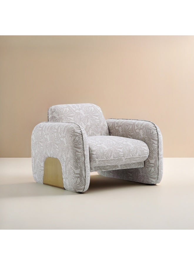 Baytonia Bono single sofa - beige and gold - Image 5