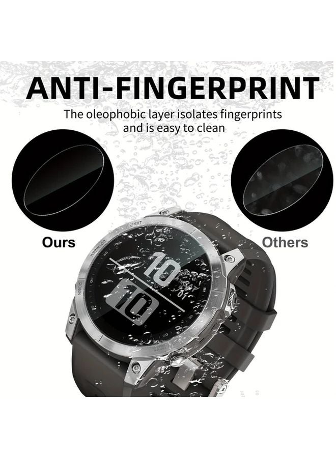 4pcs Tempered Glass Screen Protector For Fenix 7S 7X 9H Hardness Anti Scratch - Image 4
