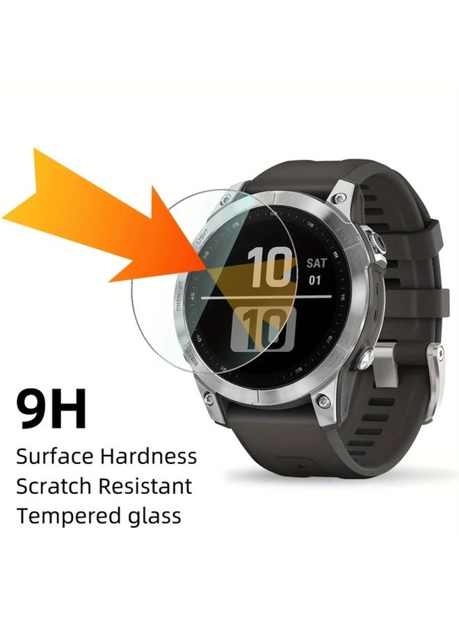 4pcs Tempered Glass Screen Protector For Fenix 7S 7X 9H Hardness Anti Scratch - Image 3