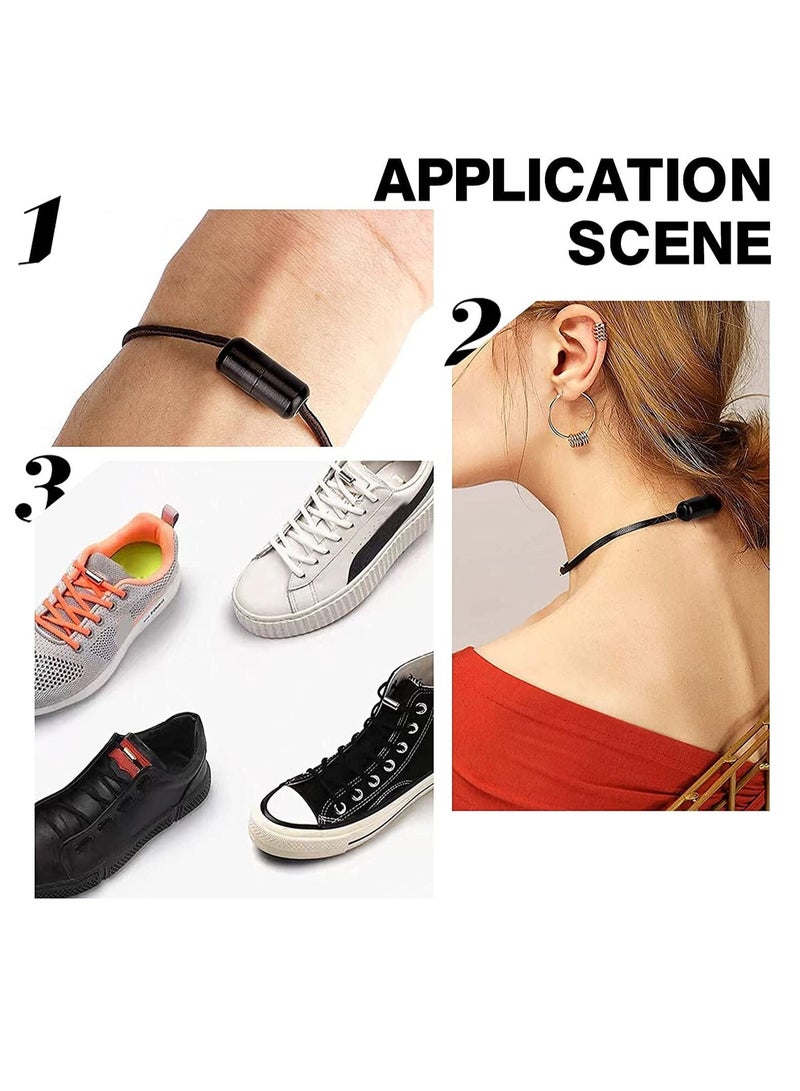 Suntown Shoelaces Buckle Lock Metal Connector, No Tie Lace Lock for Shoes, Tieless Laces, DIY Repair ShoeLace Tips Replacement End, for Sneaker Shoelaces, Board Shoes, Hiking Boots, and Casual Shoes, 24 PCS - Image 2