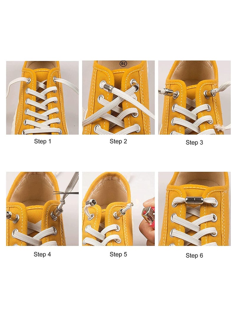 Suntown Shoelaces Buckle Lock Metal Connector, No Tie Lace Lock for Shoes, Tieless Laces, DIY Repair ShoeLace Tips Replacement End, for Sneaker Shoelaces, Board Shoes, Hiking Boots, and Casual Shoes, 24 PCS - Image 4