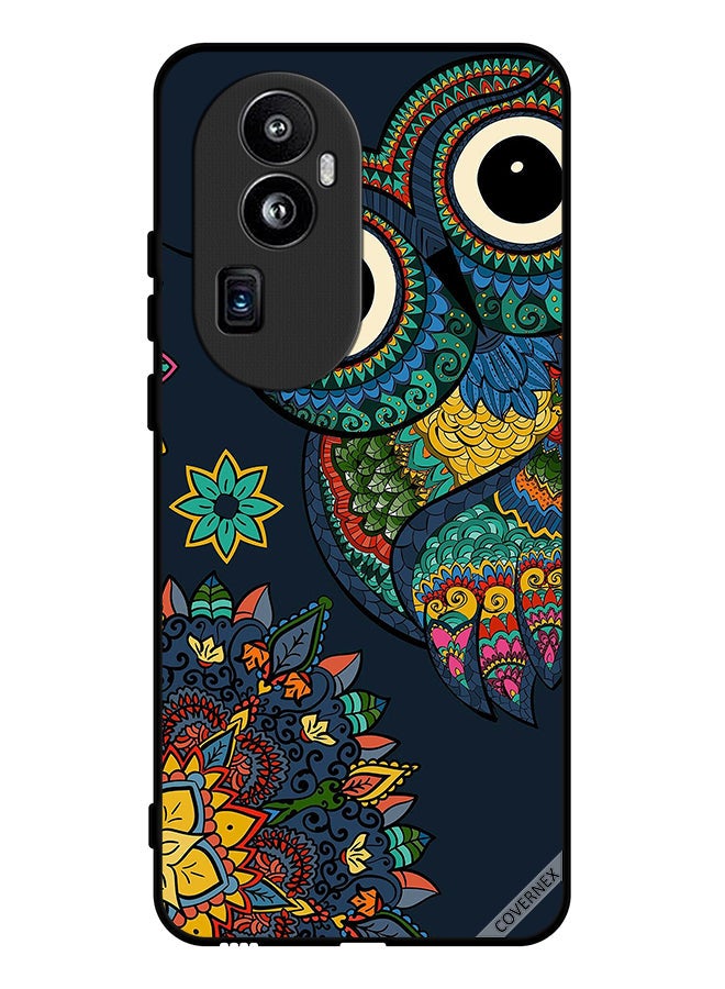 Covernex Protective Case Cover For Oppo Reno 10 China Floral Owl - Image 1