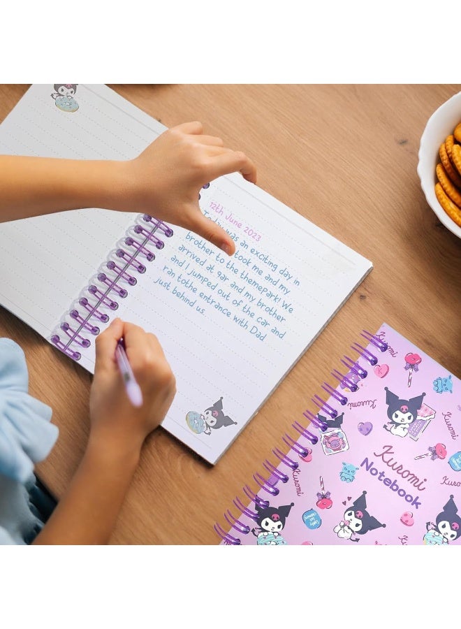 هاسذيب مجموعة أدوات مدرسية من هاستيب® كاواي كورومي، مكونة من 23 قطعة، مع حقيبة أقلام ودفتر ملاحظات وأقلام نقر وحامل بطاقات وأقلام تحديد للكتب و50 ملصق كورومي وملصقات ملاحظات ومجموعة هدايا مدرسية للبنات - Image 3