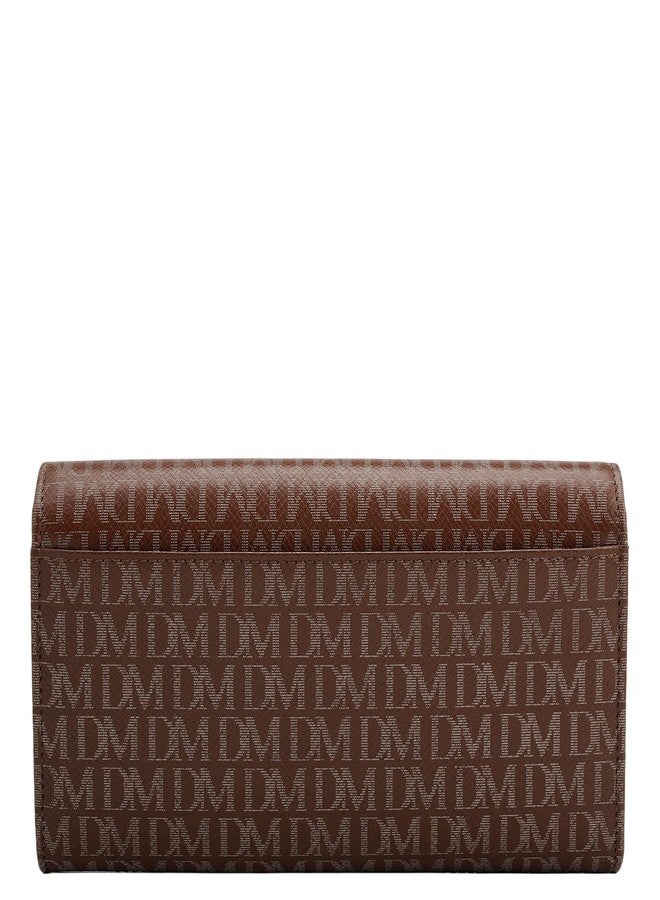 Da Milano Flap Leather Women Wallet - Brown (LW-0988Q) - Image 3