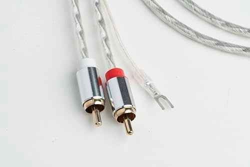 Pro-Ject Connect it RCA E, Semi-Balanced Phono interconnect Cable with Earth Leads, 123cm - Image 2