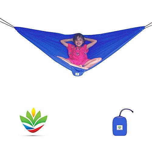 Hammock Bliss Sky Kid Hammock - Kid's Hammock - Small Camping Hammock, Camping Gear, Indoor/Outdoor - The Ideal Starter Hammocks for K I D S - Image 1