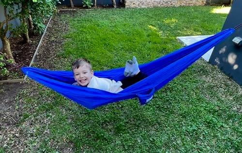 Hammock Bliss Sky Kid Hammock - Kid's Hammock - Small Camping Hammock, Camping Gear, Indoor/Outdoor - The Ideal Starter Hammocks for K I D S - Image 4